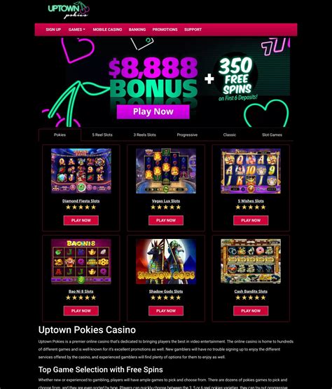 Обзор Uptown Pokies Casino  Честный обзор от Casino Guru